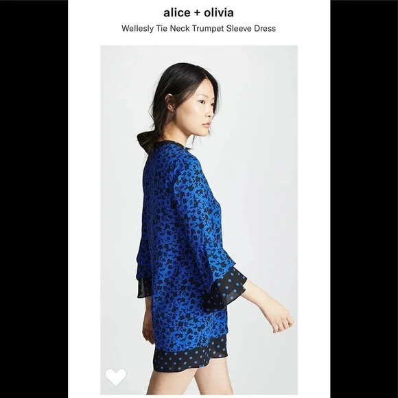 alice + olivia
Wellesly Tie Neck Trumpet Sleeve - Picture 5 of 13